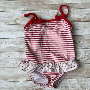 Young Demension Striped Swimsuit